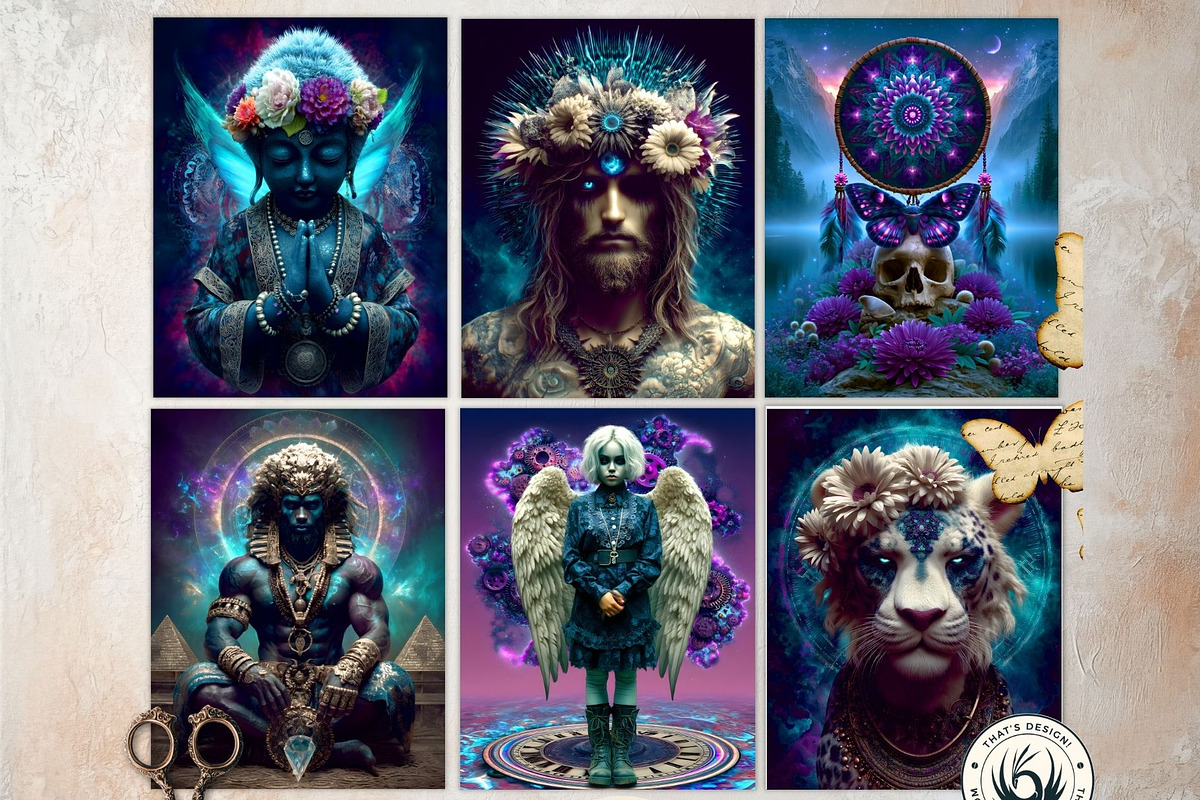 Echoes of the Unseen Digital papers, a Person Illustration by ThatsDesignArt (Photo 4 of 17)