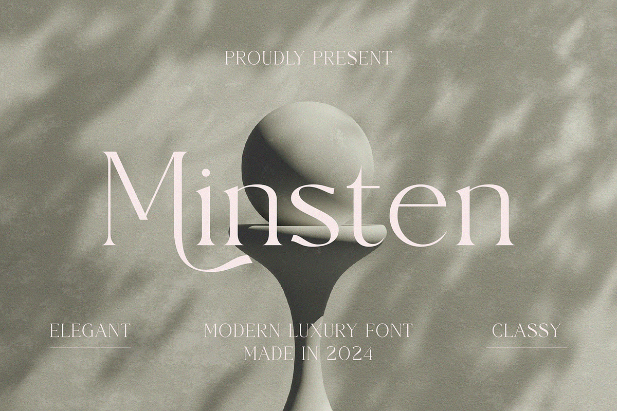 Minsten, a Serif Font by Muflieart (Photo 1 of 9)