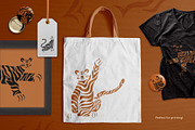 Tiger set. Vector elements, patterns, a Pattern Graphic by anna khramtsova (Thumbnail 3 of 13)