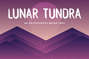 Lunar Tundra Brush Font, a Font by Build Interactive (Thumbnail 1 of 6)