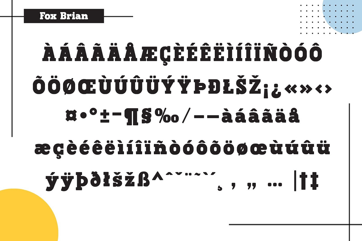 Fox Brian & Fox Brian Scratch font, a Slab Serif Font by Fox7 By Rattana (Photo 8 of 11)