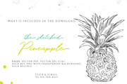 PINEAPPLE hand-sketched plus colors, an Illustration by Friendly Label (Thumbnail 2 of 2)