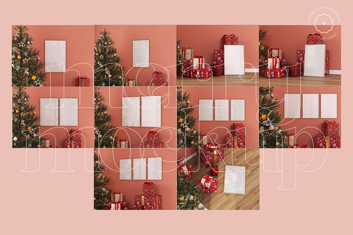 Christmas frame mockup bundle —MERRY, a Product Mockup by SoleilHomeMockups (Photo 12 of 12)