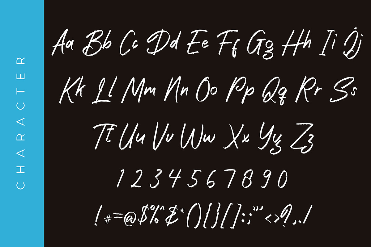 Samudra Brush Handwritten font preview 6