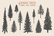 Woodland Tree Set | Illustrations, an Illustration by Max Lockwood (Thumbnail 6 of 6)