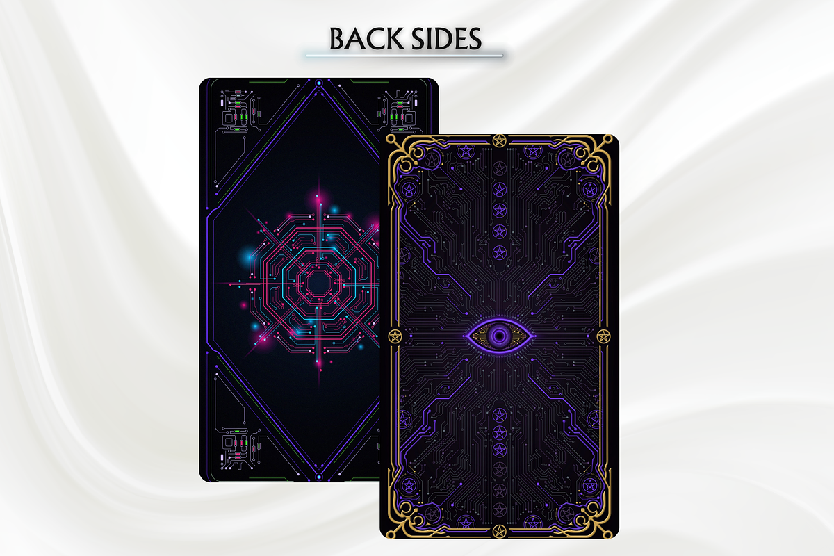 Cyberpunk Tarot Cards Deck, an Object Illustration by Mugio (Photo 3 of 4)