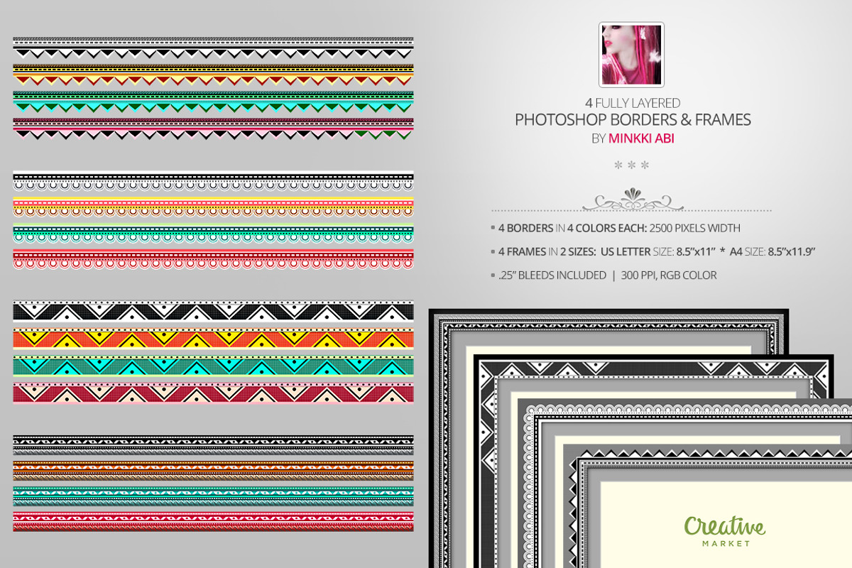 Creative PSD Borders and Frames
