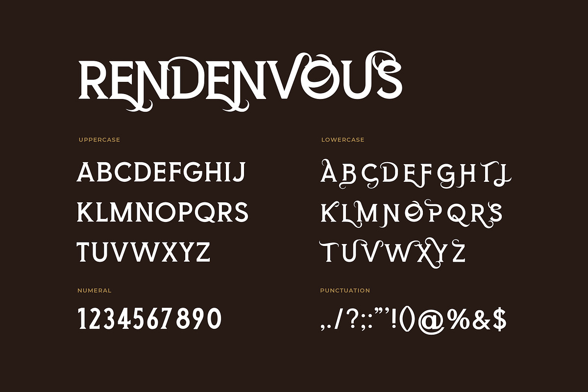 Rendenvous Serif Display Font, a Serif Font by UICreative (Photo 2 of 6)