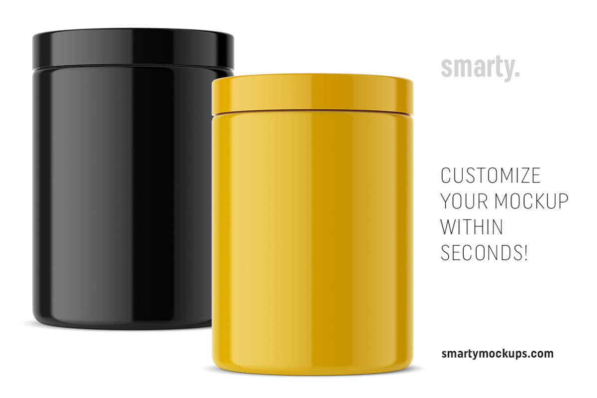 Universal Jar Mockup, a Cups & Container Mockup by Smarty Mockups (Photo 3 of 6)