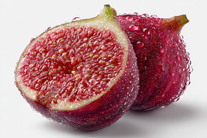 Juicy Figs Water Droplets Fresh Frui, a Photo by Pixeness Studio