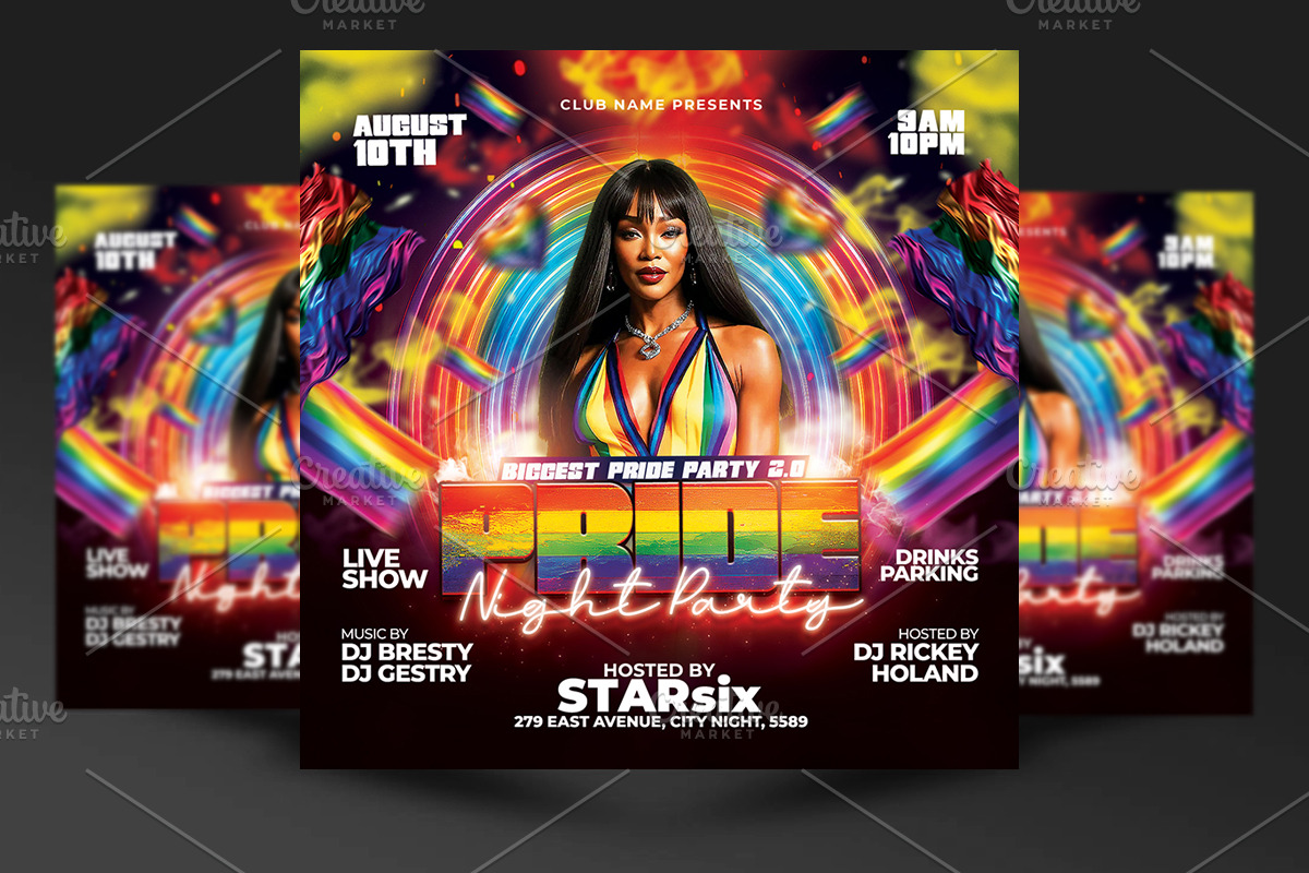 Pride Flyer Template, a Flyer Template by RTXdesinger99 (Photo 1 of 3)