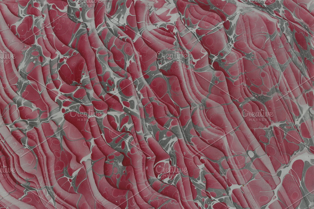 2 Hand Marbled Papers Moire, a Texture Graphic by Marblingdom (Photo 3 of 3)