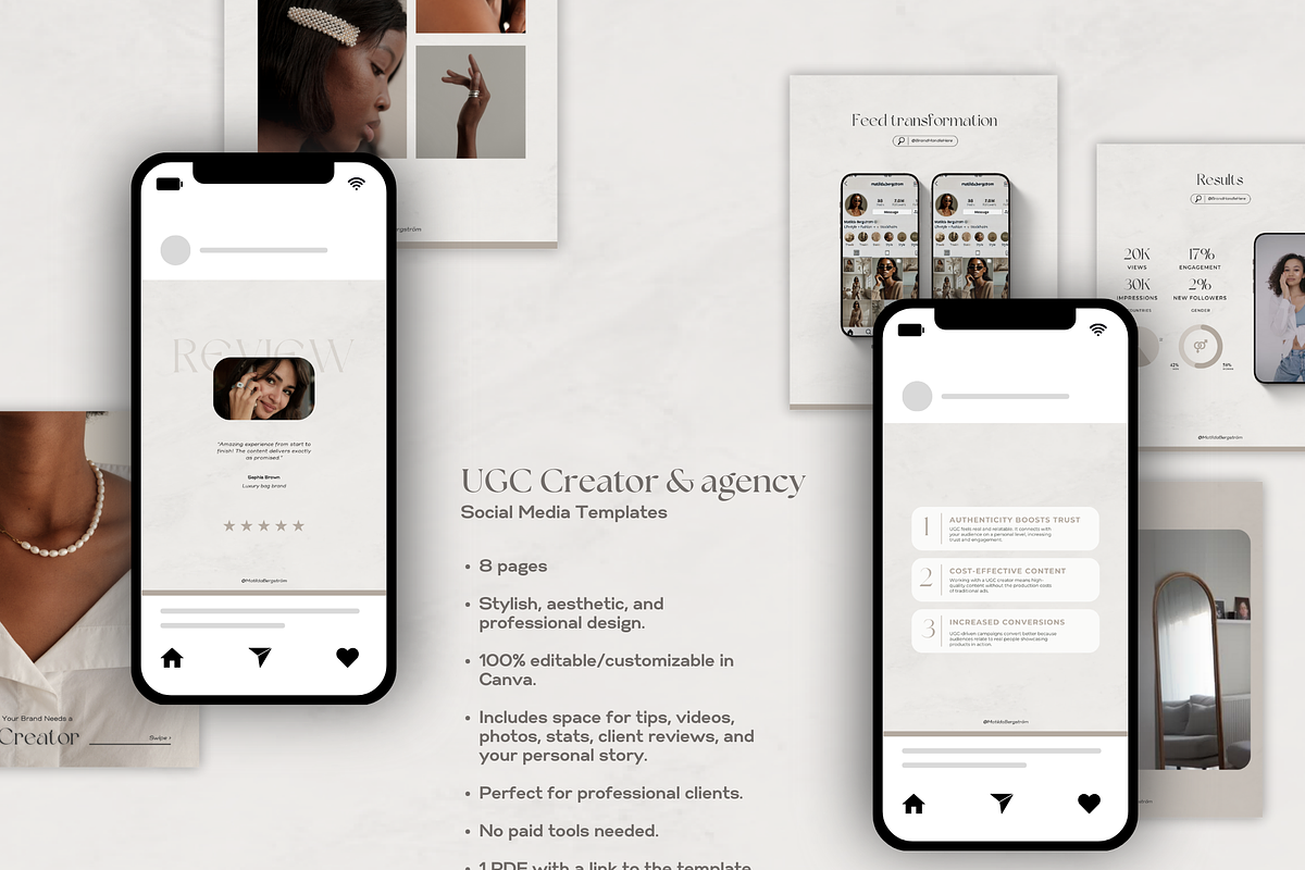 UGC Creator - Social Media Templates, a Social Media Template by The Creative Studio (Photo 3 of 3)