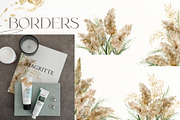 Pampas grass watercolor flowers boho, a Decorative Illustration by Yuliya Derbisheva (Thumbnail 6 of 12)