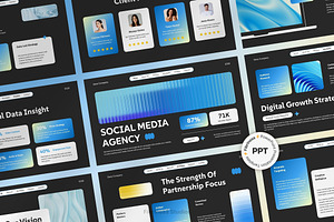 Data-Driven Social Media Agency, a Presentation Template by FIBRINOSÄ