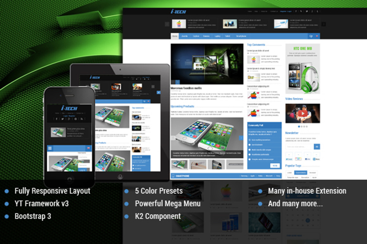 SJ iTech - Hitech magazine Template, a Websites & App Template by YouTech (Photo 1 of 5)