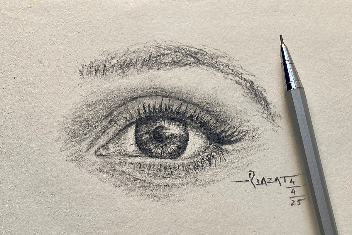 An Eye Pencil Sketch, an Illustration by CVC Art & Design Studio (Photo 1 of 2)