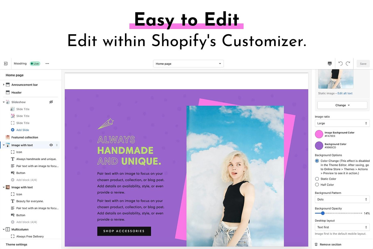 Moodring: Cute Shopify Theme, a Shopify Template by ltsdesigns (Photo 4 of 6)