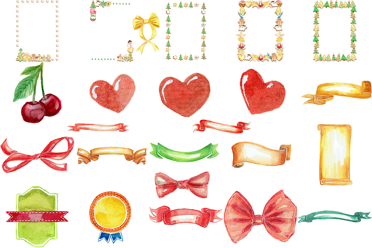 Christmas Cookies 104 Clipart Bundle, a Decorative Illustration by LilyBoo Clipart (Photo 6 of 6)