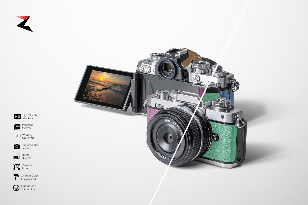 Retro Styled Mirrorless Mockup 5K, a Product Mockup by Zabiegala MP (Photo 2 of 8)