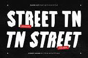 Street Sound - Urban Paper Cut Font, a Sans Serif Font by Typia Nesia (Thumbnail 2 of 12)