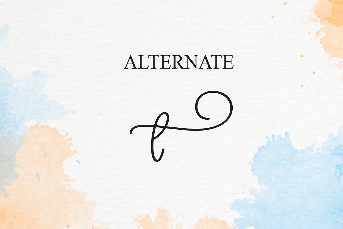Watercolour | Script Font, a Handwritten Font by Scratchones (Photo 8 of 9)