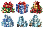 Christmas Gifts Clipart, an Illustration by Designworld (Thumbnail 2 of 6)