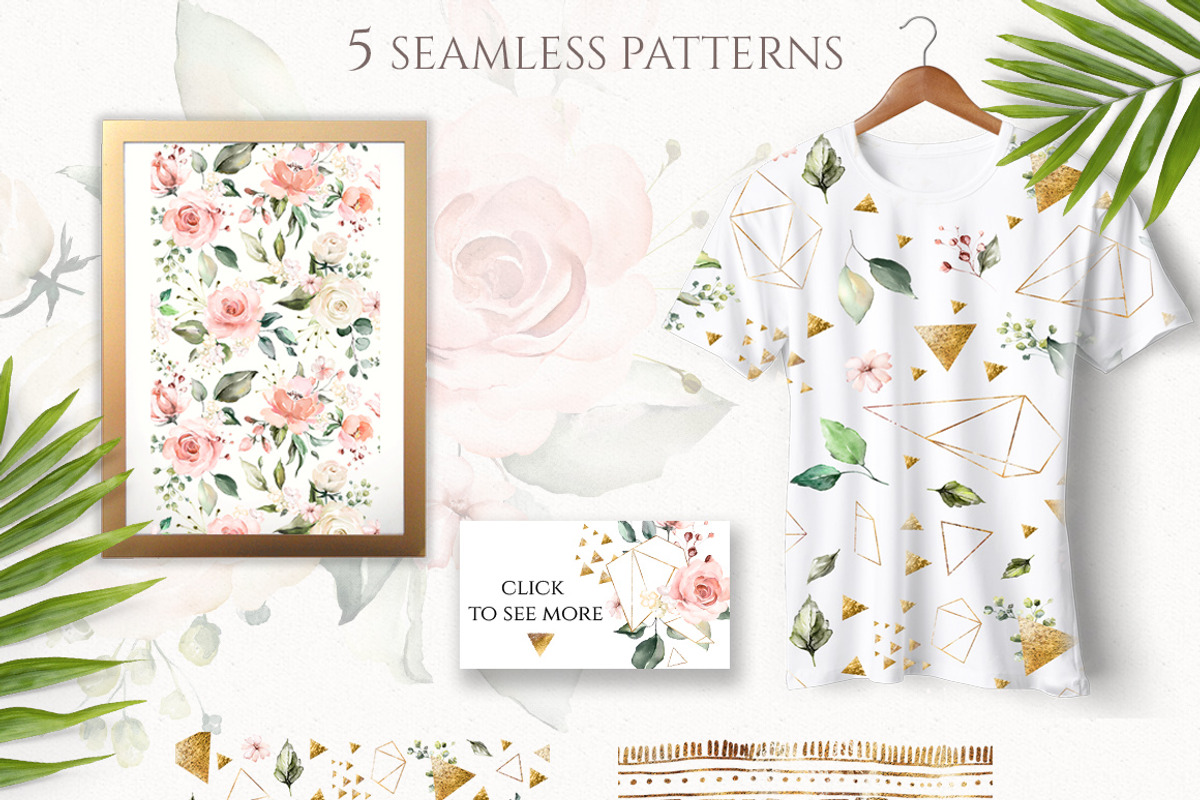 Sunny watercolor floral collection, a Decorative Illustration by Lisima (Photo 8 of 14)