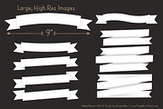 White Ribbon Banner Clipart, an Illustration by Amanda Ilkov (Thumbnail 3 of 4)