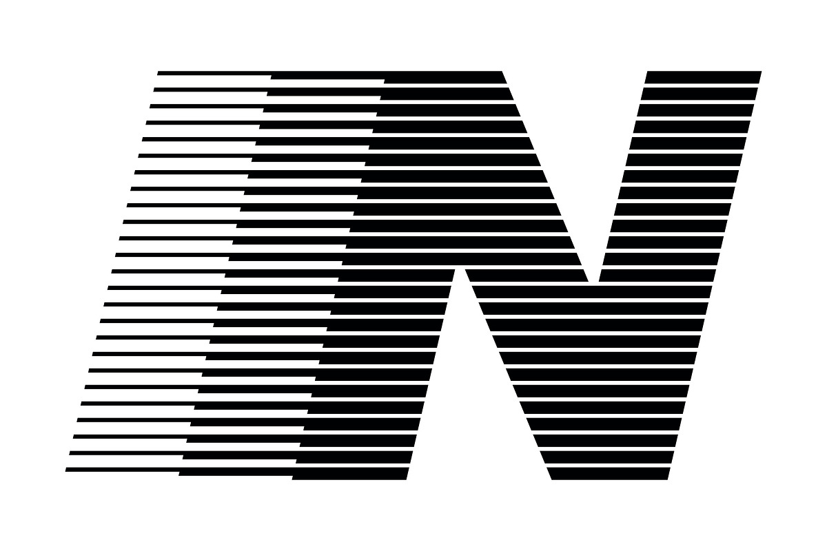 Letter N speed motion lines logo, a Branding & Logo Template by Leksono (Photo 1 of 2)