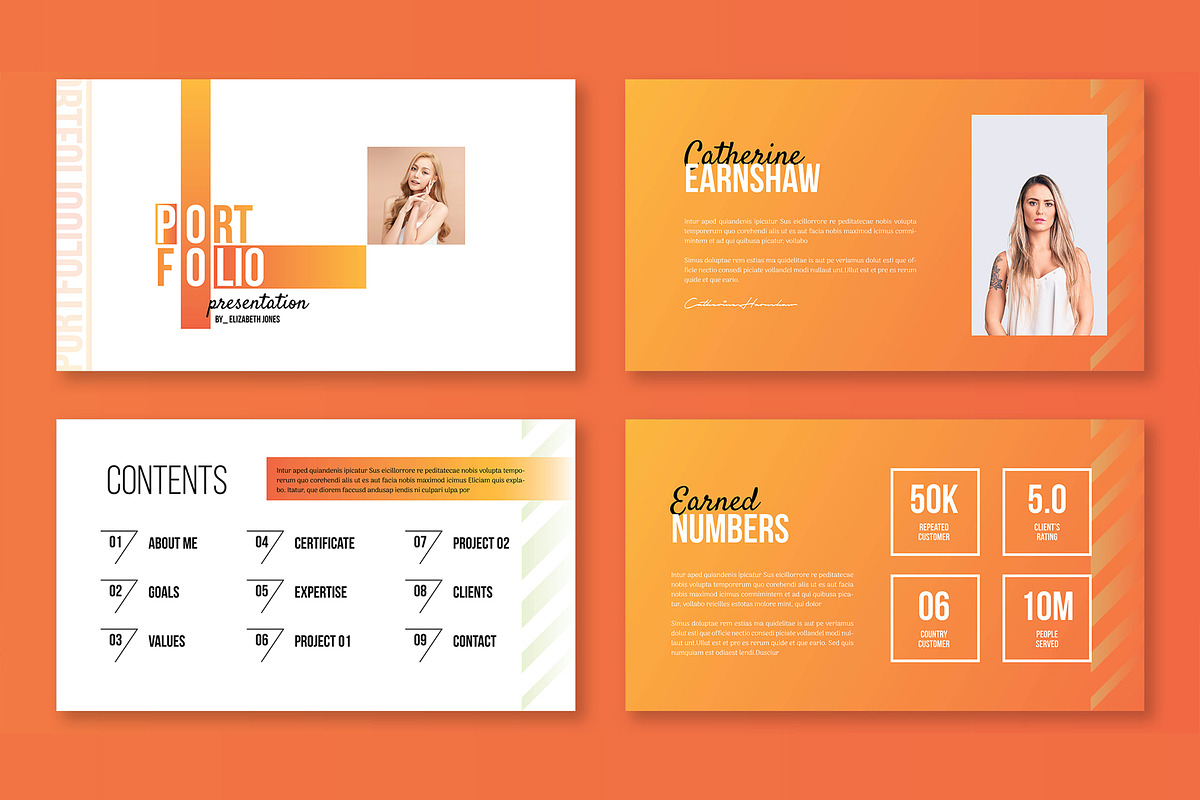 Minimal Portfolio Presentation, a Presentation Template by Mighty-Slide (Photo 2 of 6)