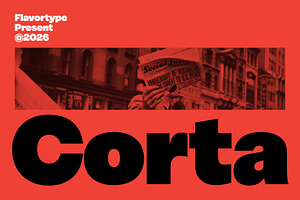 Corta, a Sans Serif Font by Flavortype