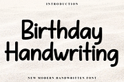Birthday Handwriting, a Sans Serif Font by InermediaSTUDIO (Thumbnail 1 of 8)