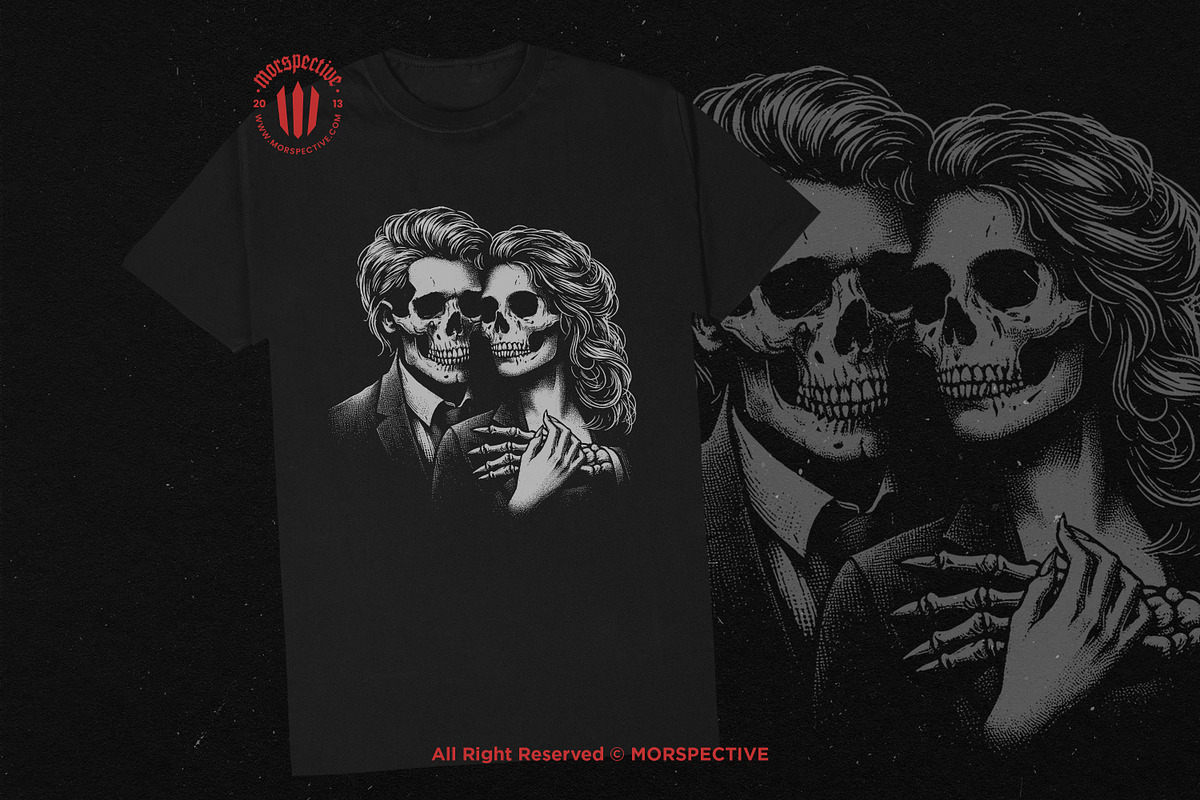 10 Bundle Dark Art Skull Romance, an Illustration by Morspective (Photo 2 of 7)