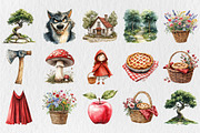 Little Red Riding Hood Clipart, an Illustration by Rose Art (Thumbnail 3 of 5)