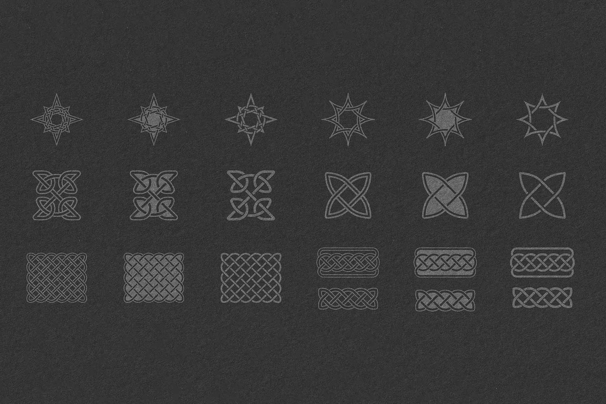 Celtic Knots & Ornaments Bundle 4, a Decorative Illustration by Seaquint (Photo 4 of 8)