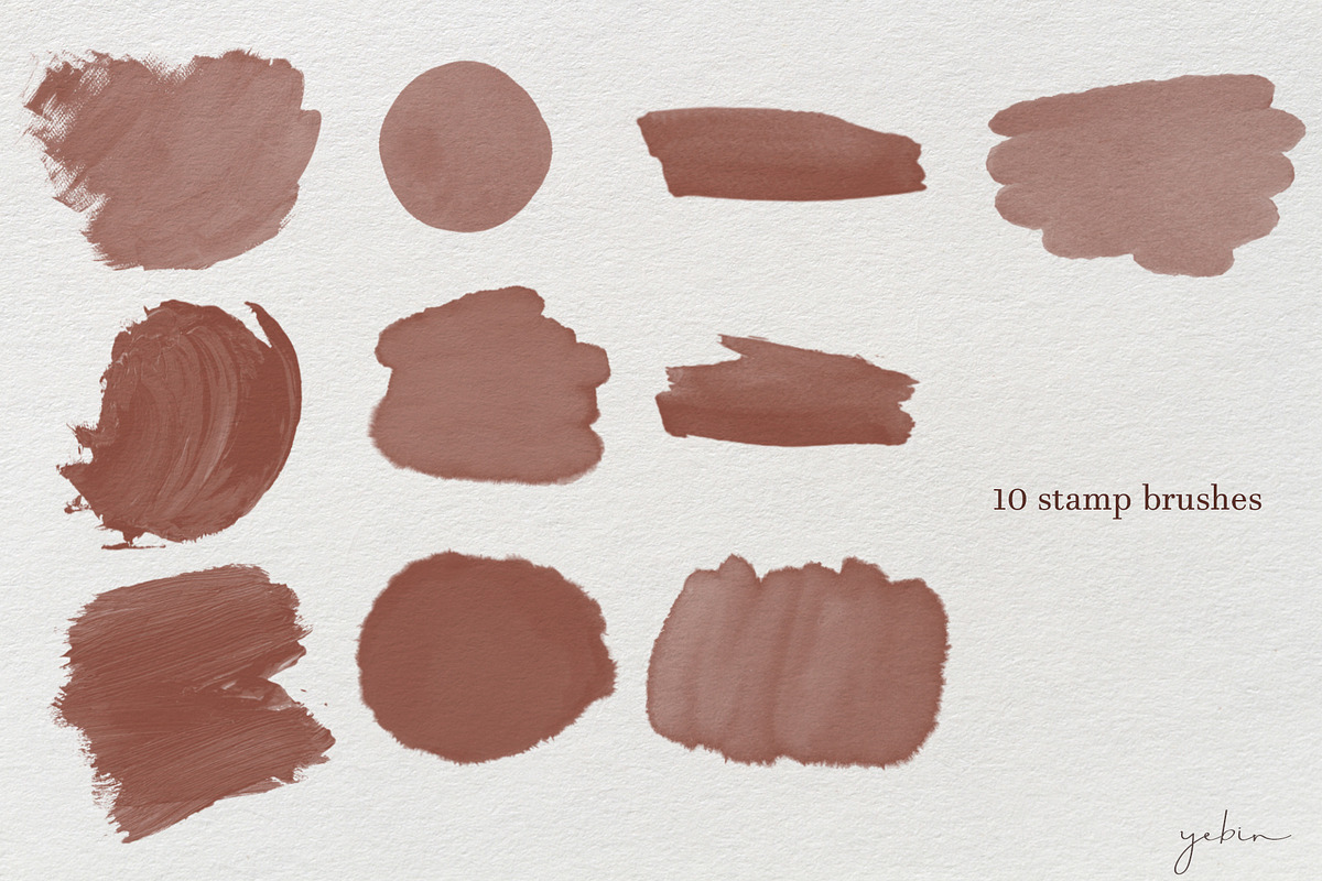 Painter’s Toolbox- Procreate Brushes, a Brush Add-On by yebin (Photo 3 of 8)