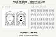 Stained Glass Wedding Table Numbers, an Invitation Template by Arfis (Thumbnail 7 of 11)