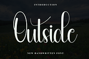 Outside, a Handwritten Font by FreshTypeINK (Thumbnail 1 of 8)