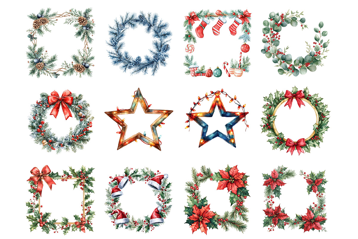 Christmas Frames, an Illustration by Design Market (Photo 2 of 4)