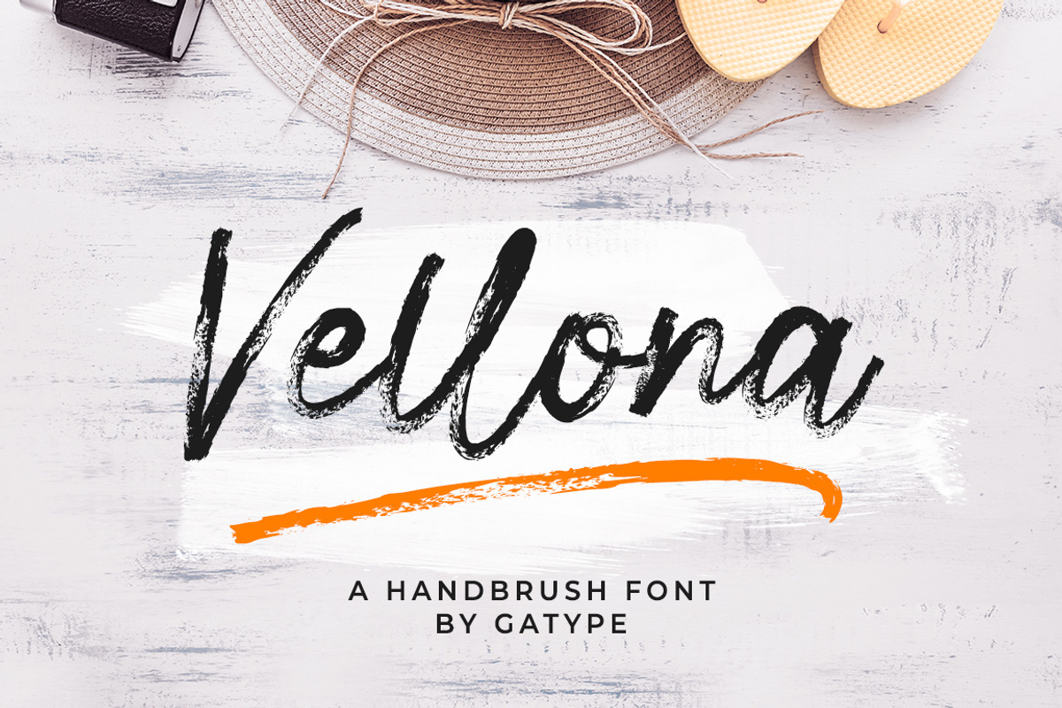 Vellona, a Handwritten Font by Gatype (Photo 1 of 6)