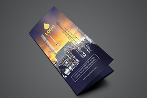 Template Trifold Oil And Gas Flyer