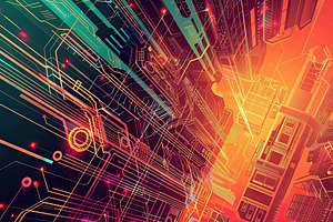 echnology vector illustration create, a Photo by LOGOCREATIVE
