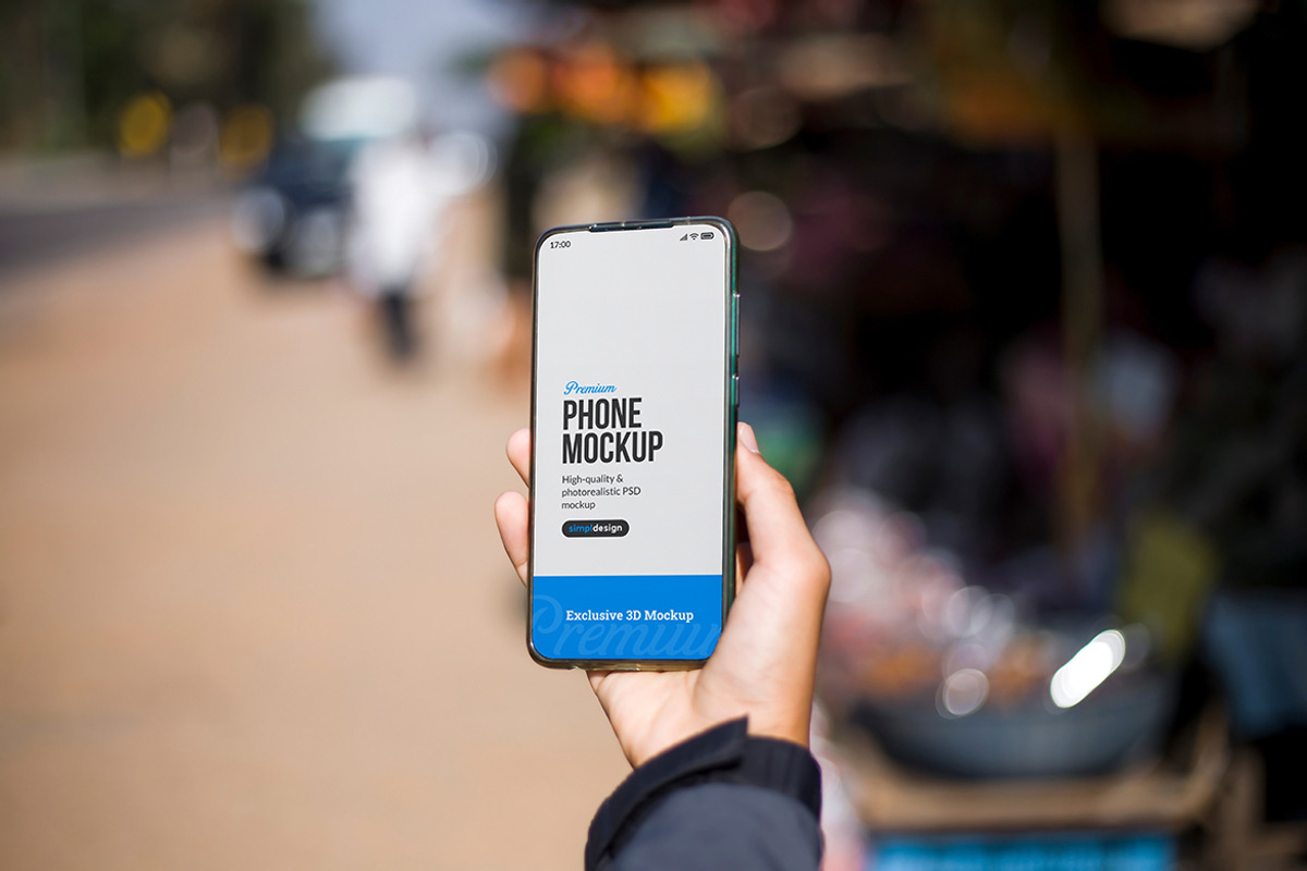 Phone Mockup One Hand, an Android Mockup by SimplDesign (Photo 2 of 2)