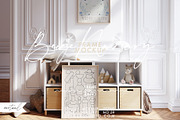 BEIGE NURSERY | vertical mockup duo, a Household Mockup by Stykke Studio (Thumbnail 1 of 7)