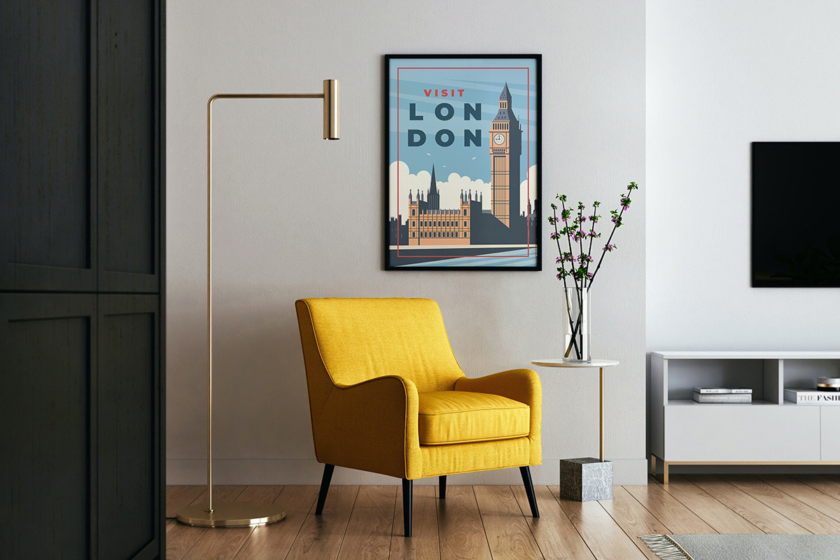 Retro City Travel Poster Set, a Background Graphic by Creative Graphics (Photo 3 of 5)