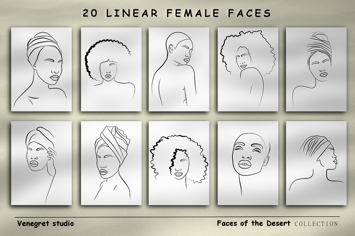 Faces of the Desert, a Person Illustration by Vinegret -Shop (Photo 2 of 8)