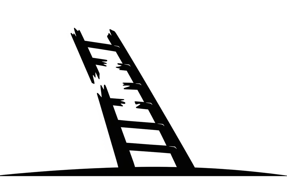 50 Broken Ladder Silhouette Bundle, an Illustration by Designs_River (Photo 50 of 51)