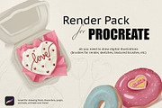 Render Pack Procreate brushes, a Brush Add-On by Spark Studio Brushes (Thumbnail 1 of 3)