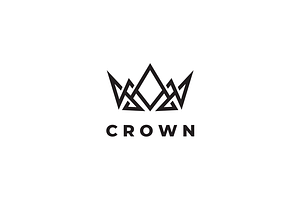 Abstract Crown Logo Template